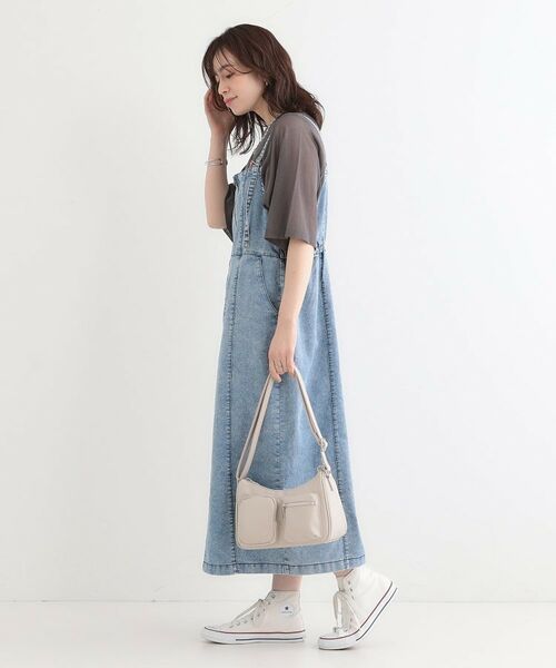 SHOO・LA・RUE / シューラルー ワンピース | 【S-LL/セットアップ可】ライトオンスデニム ZIPキャミワンピース | 詳細3
