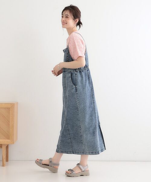 SHOO・LA・RUE / シューラルー ワンピース | 【S-LL/セットアップ可】ライトオンスデニム ZIPキャミワンピース | 詳細5