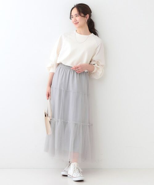 SHOO・LA・RUE / シューラルー ロング・マキシ丈スカート | 【S-LL】チュールレイヤード ティアードスカート | 詳細3