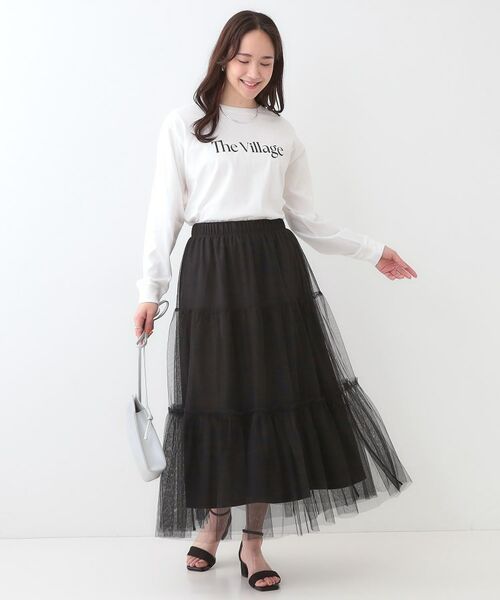 SHOO・LA・RUE / シューラルー ロング・マキシ丈スカート | 【S-LL】チュールレイヤード ティアードスカート | 詳細7