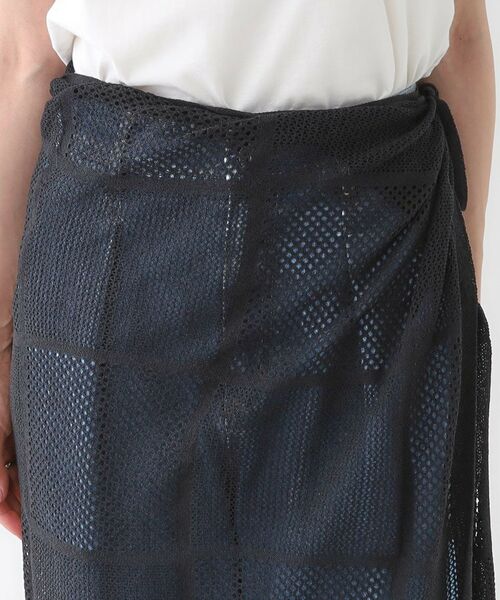 SHOO・LA・RUE / シューラルー スカート | パッチワーク風ニット 巻きスカート | 詳細12