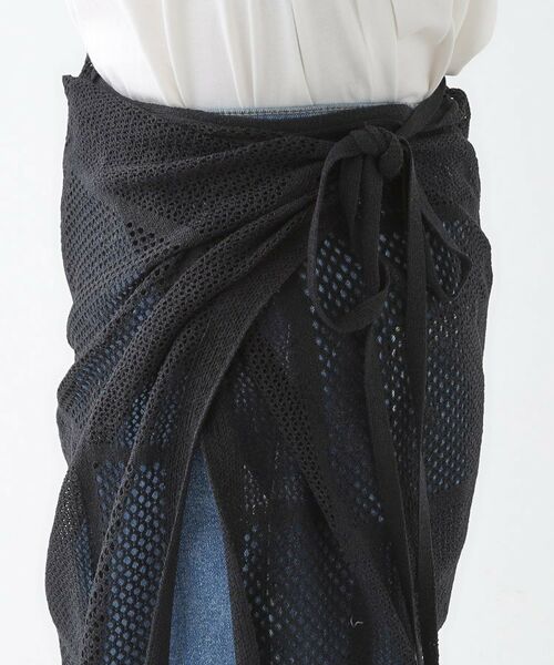 SHOO・LA・RUE / シューラルー スカート | パッチワーク風ニット 巻きスカート | 詳細13