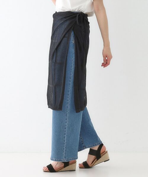 SHOO・LA・RUE / シューラルー スカート | パッチワーク風ニット 巻きスカート | 詳細2
