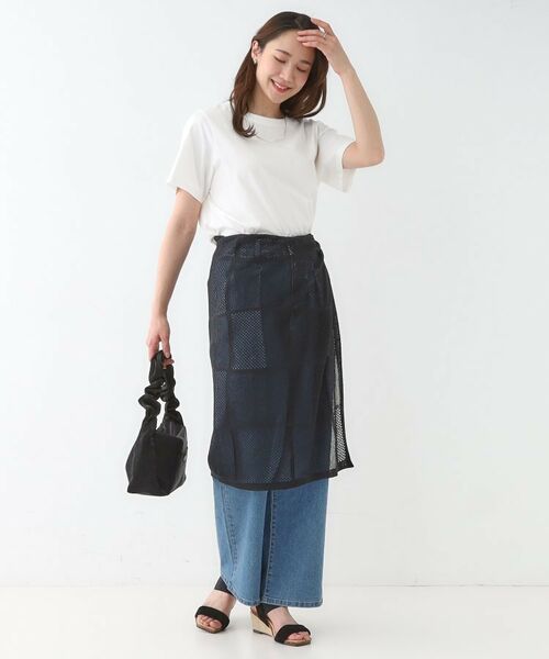 SHOO・LA・RUE / シューラルー スカート | パッチワーク風ニット 巻きスカート | 詳細3