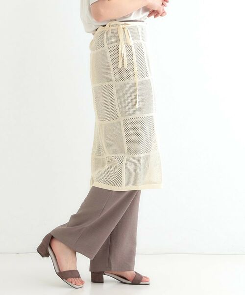 SHOO・LA・RUE / シューラルー スカート | パッチワーク風ニット 巻きスカート | 詳細6