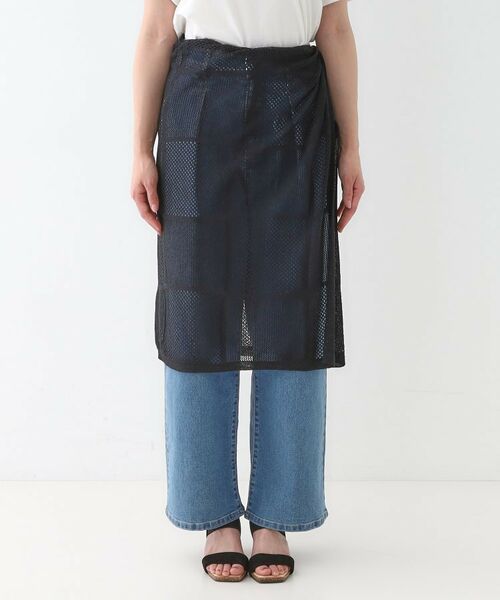 SHOO・LA・RUE / シューラルー スカート | パッチワーク風ニット 巻きスカート | 詳細9