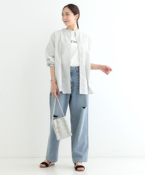 SHOO・LA・RUE / シューラルー シャツ・ブラウス | 【3WAY】フリルサッシュ付きバンドカラーシャツ | 詳細13