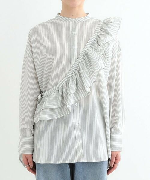 SHOO・LA・RUE / シューラルー シャツ・ブラウス | 【3WAY】フリルサッシュ付きバンドカラーシャツ | 詳細22