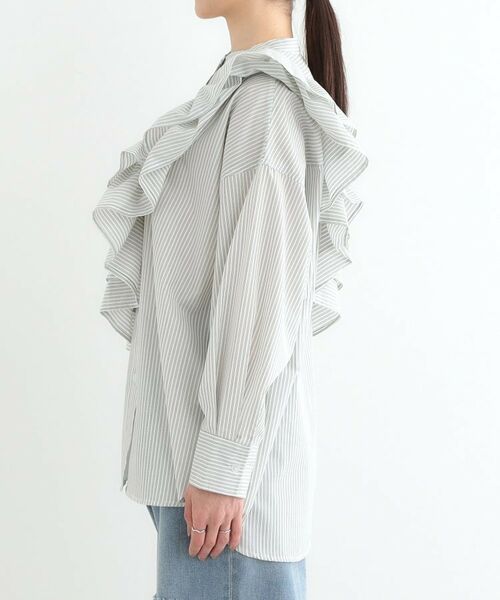 SHOO・LA・RUE / シューラルー シャツ・ブラウス | 【3WAY】フリルサッシュ付きバンドカラーシャツ | 詳細23