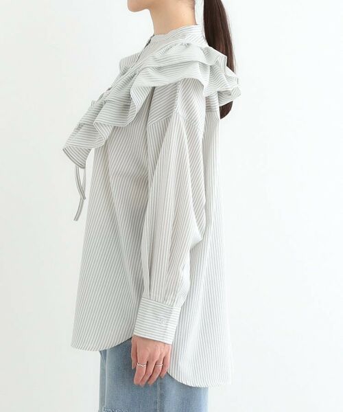 SHOO・LA・RUE / シューラルー シャツ・ブラウス | 【3WAY】フリルサッシュ付きバンドカラーシャツ | 詳細26