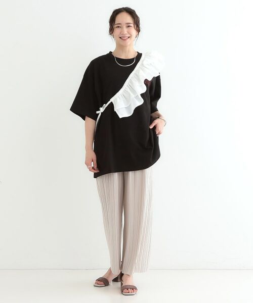 SHOO・LA・RUE / シューラルー シャツ・ブラウス | 【3WAY】フリルサッシュ付きバンドカラーシャツ | 詳細5