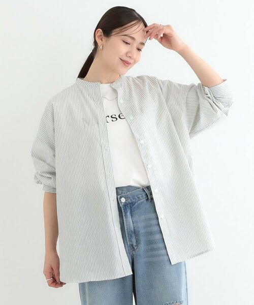 SHOO・LA・RUE / シューラルー シャツ・ブラウス | 【3WAY】フリルサッシュ付きバンドカラーシャツ | 詳細8