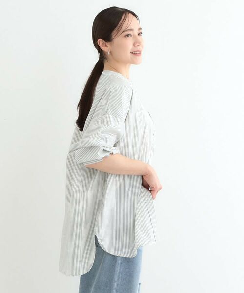 SHOO・LA・RUE / シューラルー シャツ・ブラウス | 【3WAY】フリルサッシュ付きバンドカラーシャツ | 詳細9