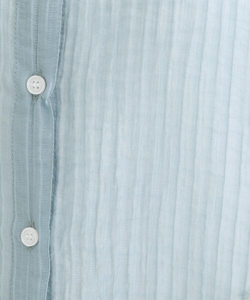 SHOO・LA・RUE / シューラルー シャツ・ブラウス | バンドカラーデザインシアーシャツ | 詳細8