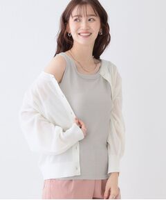 QutieFrash クロスキャミソール シルバー モノクロ キャミソールブラウス(ホワイトシルバー) – stylist-kurakuen