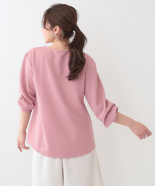 SHOO・LA・RUE / シューラルー シャツ・ブラウス | 【S-LL/2点セット】大人の上品シルエット アクセ付き Vネックトップス | 詳細10