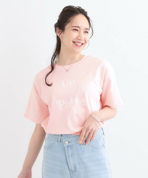 SHOO・LA・RUE / シューラルー Tシャツ | 【S-LL】大人のきれいめカジュアルに フロッキーロゴTシャツ | 詳細13