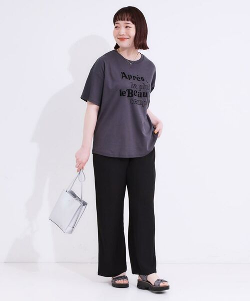 SHOO・LA・RUE / シューラルー Tシャツ | 【S-LL】大人のきれいめカジュアルに フロッキーロゴTシャツ | 詳細24