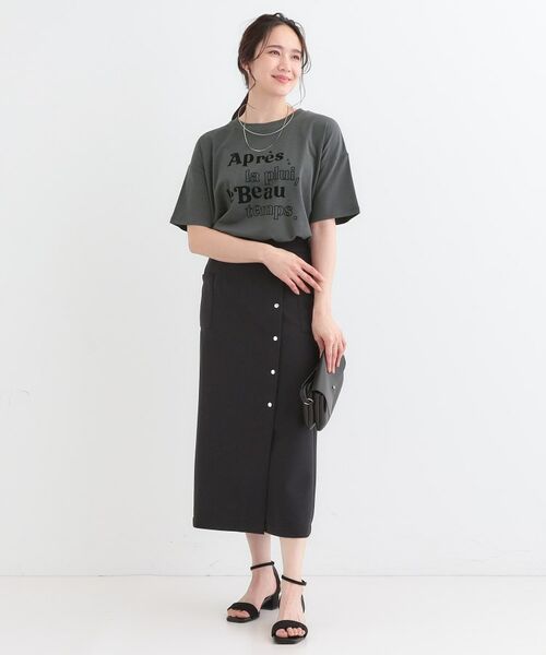 SHOO・LA・RUE / シューラルー Tシャツ | 【S-LL】大人のきれいめカジュアルに フロッキーロゴTシャツ | 詳細3