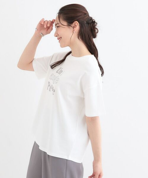 SHOO・LA・RUE / シューラルー Tシャツ | 【S-LL】大人のきれいめカジュアルに フロッキーロゴTシャツ | 詳細6