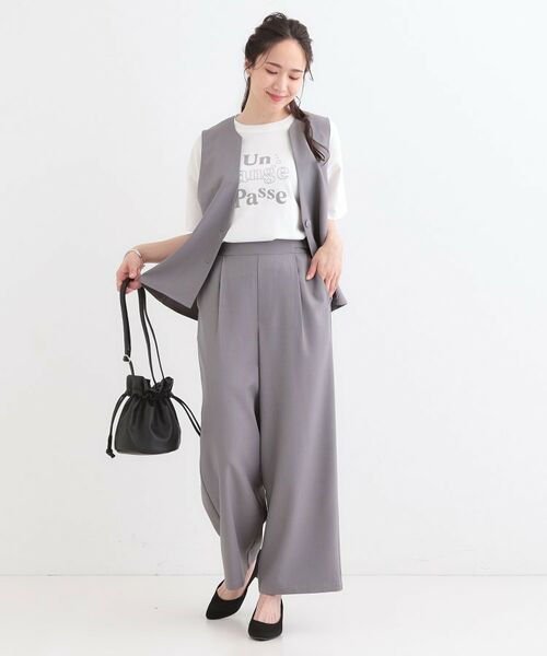 SHOO・LA・RUE / シューラルー Tシャツ | 【S-LL】大人のきれいめカジュアルに フロッキーロゴTシャツ | 詳細7