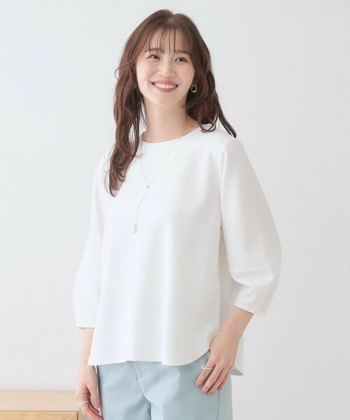 SHOO・LA・RUE / シューラルー シャツ・ブラウス | 【2点セット】大人フェミニン アクセ付き ランタンスリーブトップス | 詳細10