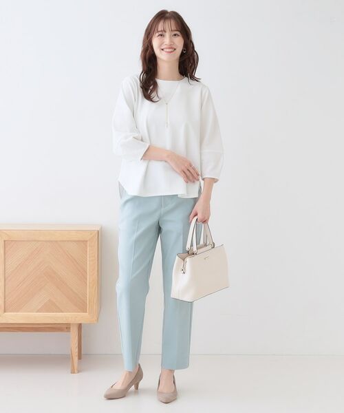 SHOO・LA・RUE / シューラルー シャツ・ブラウス | 【2点セット】大人フェミニン アクセ付き ランタンスリーブトップス | 詳細11