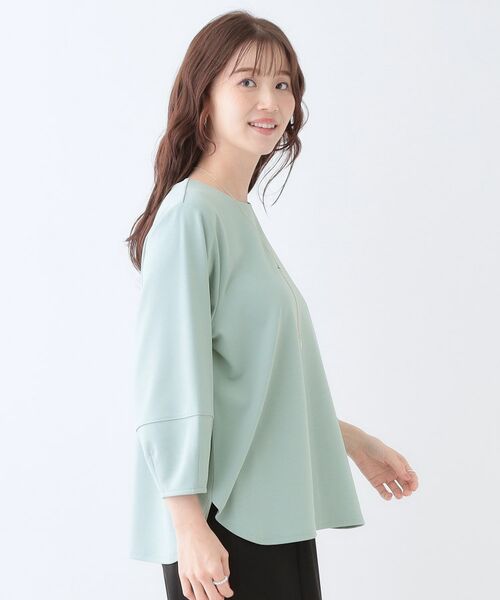 SHOO・LA・RUE / シューラルー シャツ・ブラウス | 【2点セット】大人フェミニン アクセ付き ランタンスリーブトップス | 詳細2