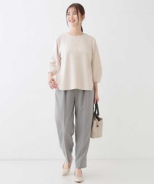 SHOO・LA・RUE / シューラルー シャツ・ブラウス | 【2点セット】大人フェミニン アクセ付き ランタンスリーブトップス | 詳細7