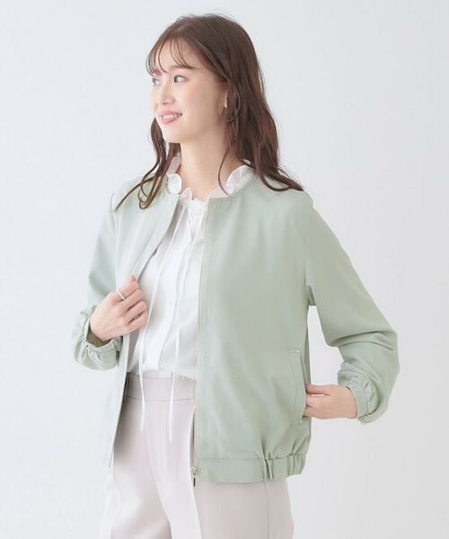 SHOO・LA・RUE / シューラルー レザーブルゾン・ジャケット | さらっと羽織れる ノーカラーブルゾン | 詳細10