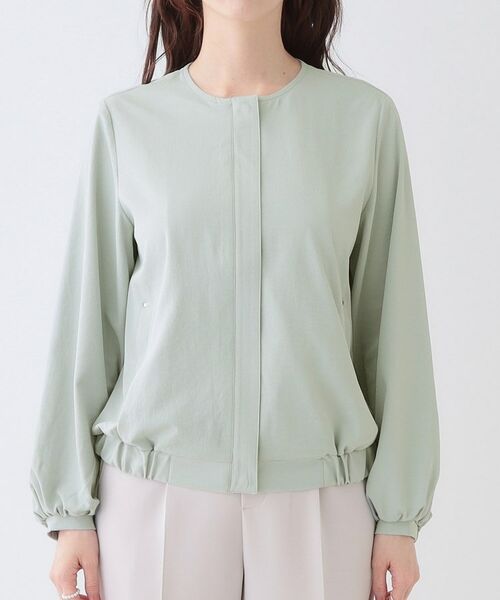 SHOO・LA・RUE / シューラルー レザーブルゾン・ジャケット | さらっと羽織れる ノーカラーブルゾン | 詳細12