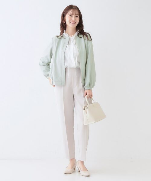 SHOO・LA・RUE / シューラルー レザーブルゾン・ジャケット | さらっと羽織れる ノーカラーブルゾン | 詳細13