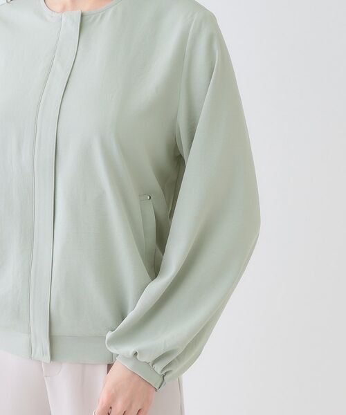 SHOO・LA・RUE / シューラルー レザーブルゾン・ジャケット | さらっと羽織れる ノーカラーブルゾン | 詳細17