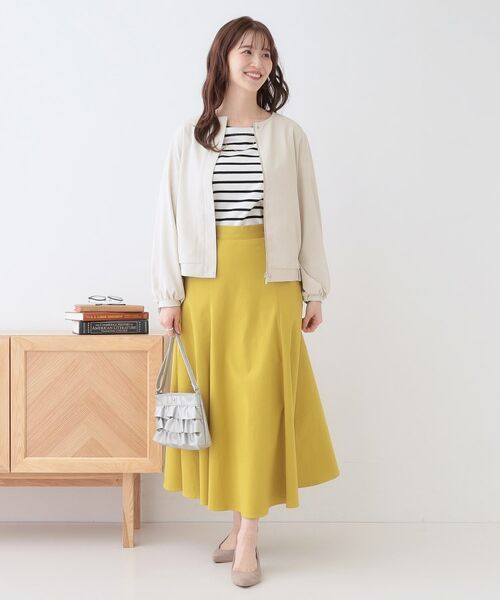 SHOO・LA・RUE / シューラルー レザーブルゾン・ジャケット | さらっと羽織れる ノーカラーブルゾン | 詳細3