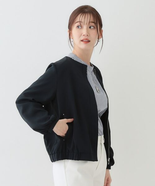 SHOO・LA・RUE / シューラルー レザーブルゾン・ジャケット | さらっと羽織れる ノーカラーブルゾン | 詳細6