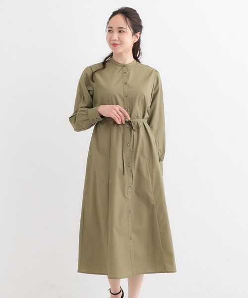 SHOO・LA・RUE / シューラルー ミニ丈・ひざ丈ワンピース | 【洗える/S-LL】エレガントさとリラックス感を両立したシャツワンピース | 詳細1