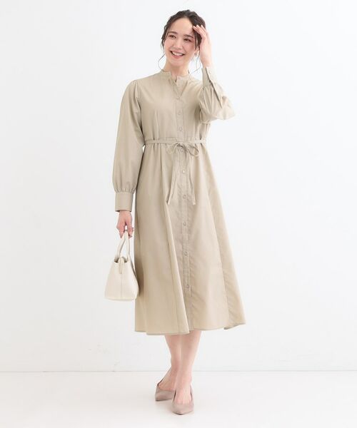 SHOO・LA・RUE / シューラルー ミニ丈・ひざ丈ワンピース | 【洗える/S-LL】エレガントさとリラックス感を両立したシャツワンピース | 詳細7