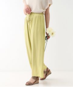 SHOO・LA・RUE / シューラルー パンツ | 【高レビュー/着丈選べる】さらり柔らか マットサテンワイドパンツ