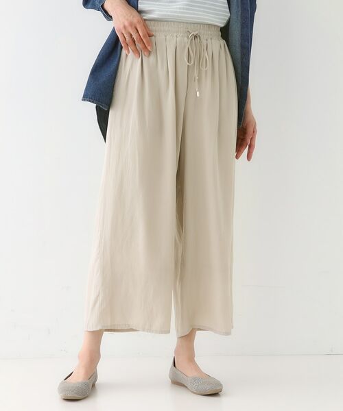 SHOO・LA・RUE / シューラルー パンツ | 【高レビュー/着丈選べる】さらり柔らか マットサテンワイドパンツ | 詳細10