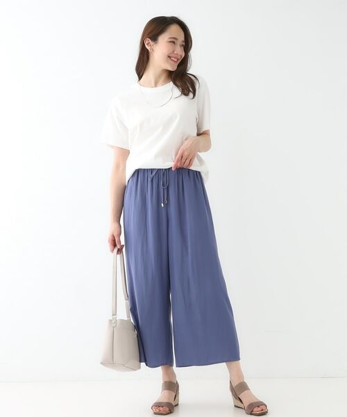 SHOO・LA・RUE / シューラルー パンツ | 【高レビュー/着丈選べる】さらり柔らか マットサテンワイドパンツ | 詳細19