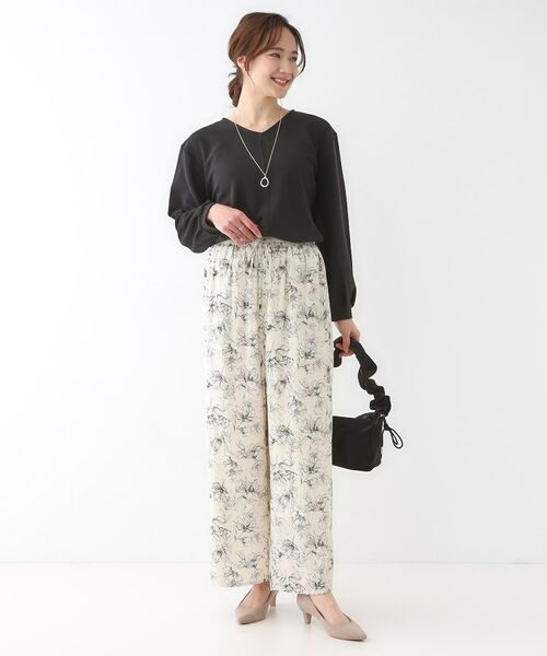 SHOO・LA・RUE / シューラルー パンツ | 【高レビュー/着丈選べる】さらり柔らか マットサテンワイドパンツ | 詳細30