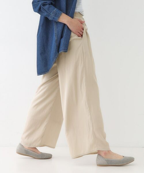 SHOO・LA・RUE / シューラルー パンツ | 【高レビュー/着丈選べる】さらり柔らか マットサテンワイドパンツ | 詳細8