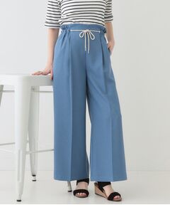 SHOO・LA・RUE / シューラルー パンツ | 【S-LL】きれいにスタイルアップ ロープ紐使いワイドパンツ