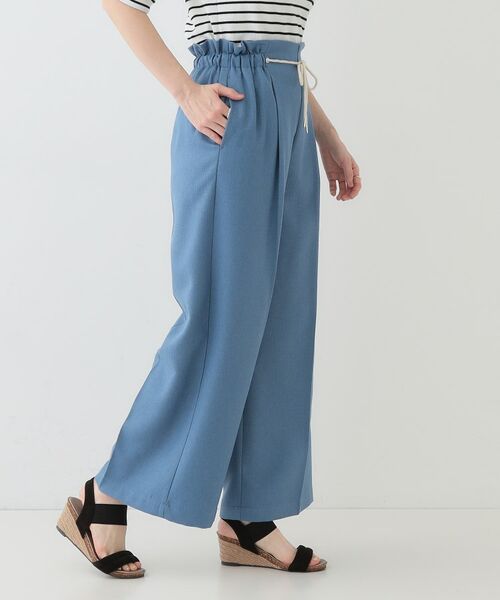 SHOO・LA・RUE / シューラルー パンツ | 【S-LL】きれいにスタイルアップ ロープ紐使いワイドパンツ | 詳細10