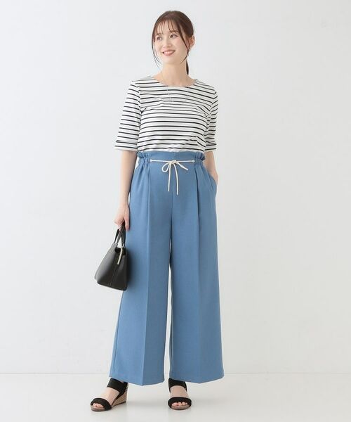 SHOO・LA・RUE / シューラルー パンツ | 【S-LL】きれいにスタイルアップ ロープ紐使いワイドパンツ | 詳細11