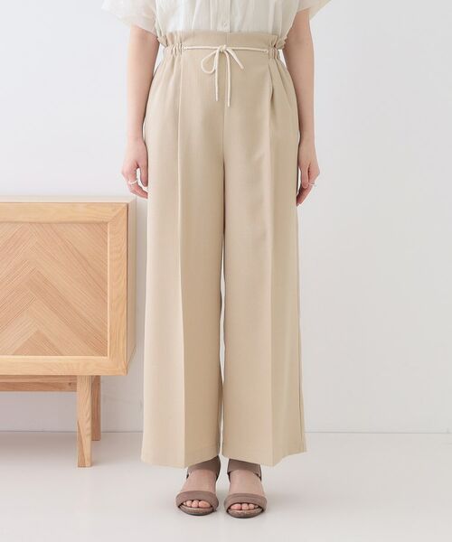 SHOO・LA・RUE / シューラルー パンツ | 【S-LL】きれいにスタイルアップ ロープ紐使いワイドパンツ | 詳細13