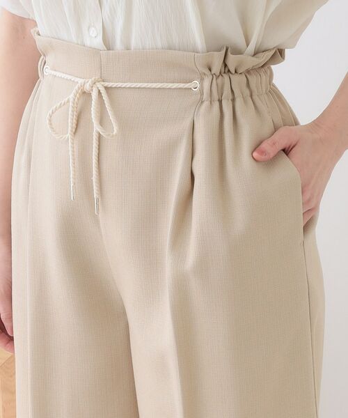 SHOO・LA・RUE / シューラルー パンツ | 【S-LL】きれいにスタイルアップ ロープ紐使いワイドパンツ | 詳細17