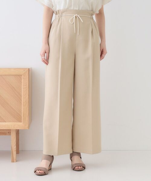 SHOO・LA・RUE / シューラルー パンツ | 【S-LL】きれいにスタイルアップ ロープ紐使いワイドパンツ | 詳細5