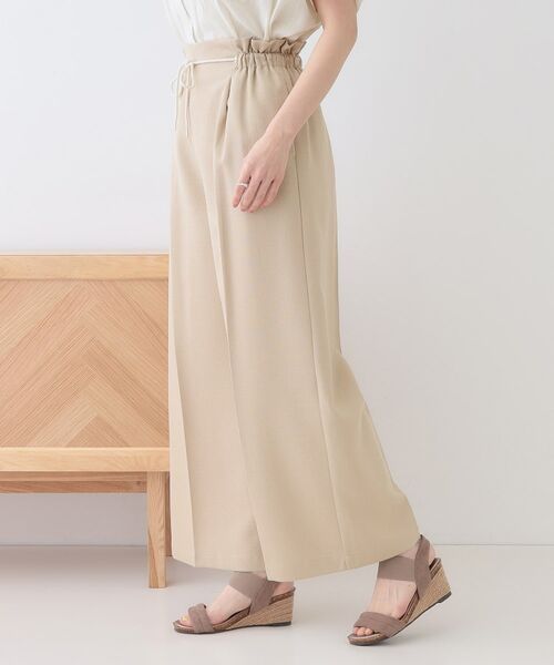 SHOO・LA・RUE / シューラルー パンツ | 【S-LL】きれいにスタイルアップ ロープ紐使いワイドパンツ | 詳細6