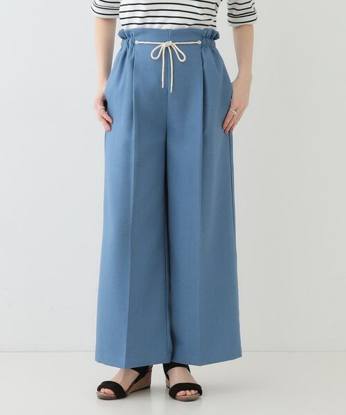 SHOO・LA・RUE / シューラルー パンツ | 【S-LL】きれいにスタイルアップ ロープ紐使いワイドパンツ | 詳細9